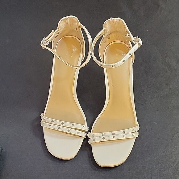 A.NEW DAY SQUARE TOE ADJUSTABLE BUCKLE ANKLE STRAP SANDAL - Picture 2 of 12